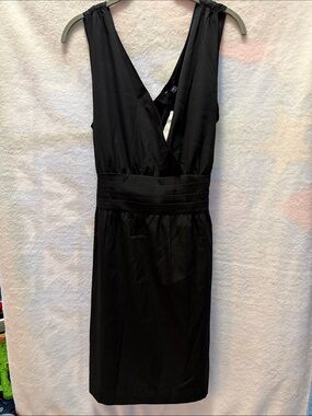 NWT GAP Black V-Neck Sheath Dress Size 14